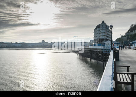 Llandudno Pier on the North Wales coast Stock Photo