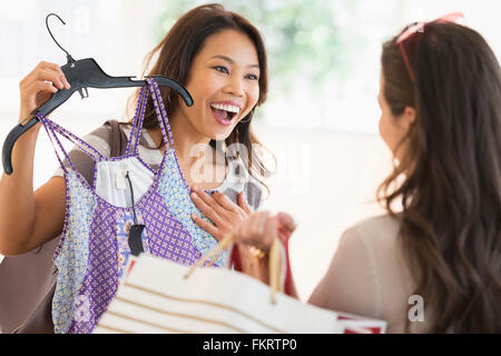 Women shopping in store Stock Photo