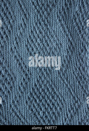 Texture of dark blue knitted woolen fabric closeup Stock Photo - Alamy