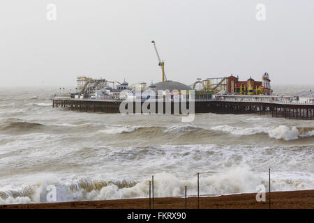 Storm Imogen Hits The UK, Whipping Up Huge Waves In Brighton. Winds Of ...