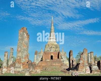 world heritage thai, is the most purpose of tourism, Wat Chaiwatthanaram, Temple in Ayutthaya Stock Photo