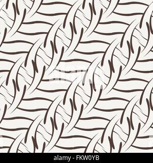 Vector seamless pattern of the elements of curved lines Stock Vector