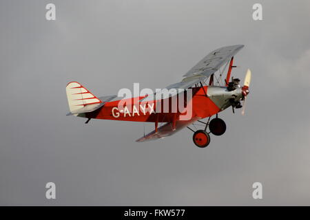 1930 Southern Martlet in flight at Old Warden Aerodrome Stock Photo