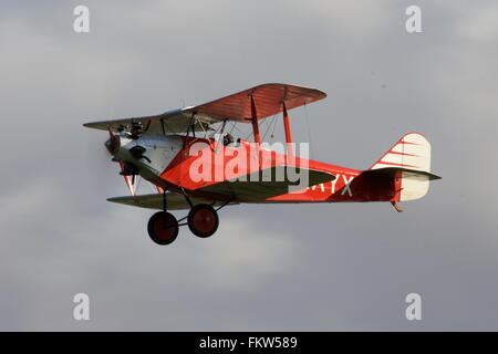 1930 Southern Martlet in flight at Old Warden Aerodrome Stock Photo