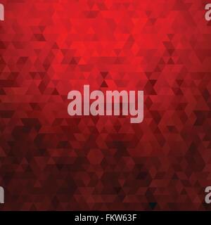 Abstract red low polygonal shape background Stock Vector