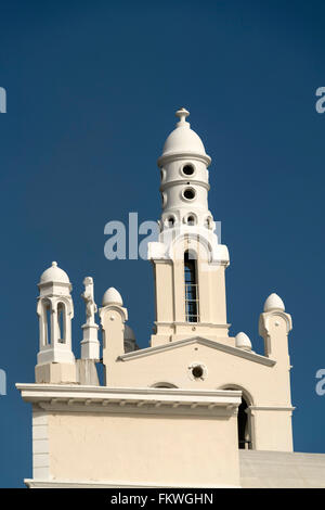 Iglesia de la Altagracia, white church in the capital Santo Domingo,  Dominican Republic, Carribean, America, Stock Photo