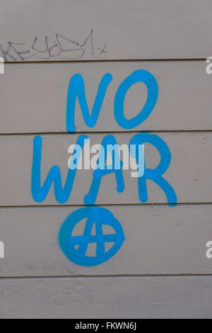 No War Graffiti Stock Photo