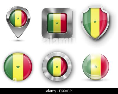 Country Flag Bages Stock Vector