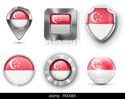 Country Flag Bages Stock Vector