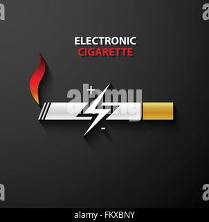 Electronic cigarette icon Stock Vector