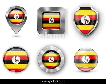 Country Flag Bages Stock Vector