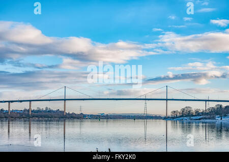 Erskine bridge spanning the river clyde in Scotland Stock Photo