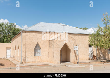 VENTERSTAD, SOUTH AFRICA - FEBRUARY 16, 2016: The Full Gospel Church in Venterstad, a small town on the Eastern Cape side of the Stock Photo