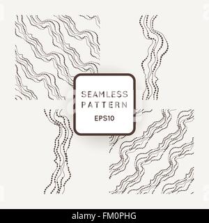 Monochromatic seamless curved line pattern design Stock Vector Image ...
