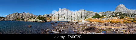 WY01277-00...WYOMING - Island Lake in the Bridger Wilderness area of the Wind River Range. Stock Photo