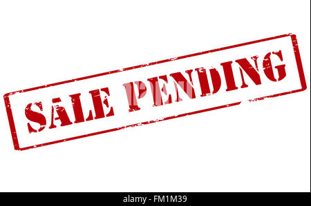 Rubber stamp with text sale pending inside, vector illustration Stock Photo