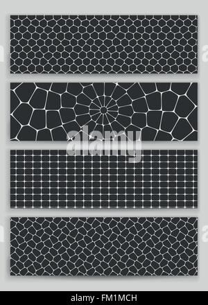 Honeycomb seamless pattern set. Abstract geometric yellow honeycomb ...
