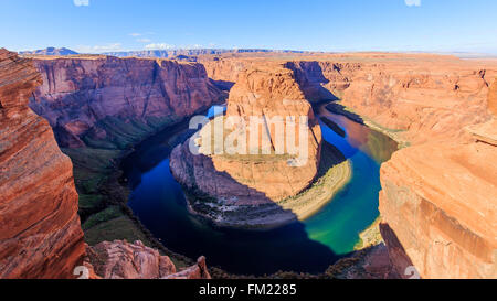The famous Horseshoe Bend in Page, Arizona Stock Photo