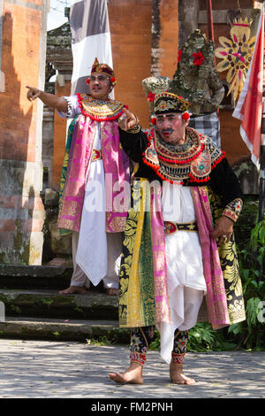 Asia, Indonesia, Bali. Indonesia, Bali, Barong dancers. Stock Photo