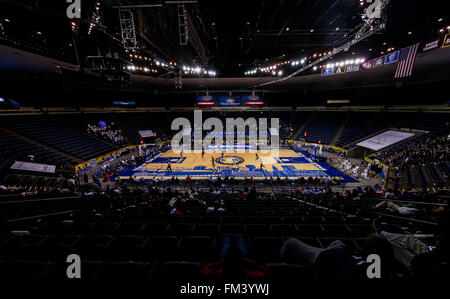 New Orleans, LA, USA. 10th Mar, 2016. UNO Lakefront Arena during an NCAA basketball game between the Texas State Bobcats and the Georgia State Panthers at the UNO Lakefront Arena in New Orleans, LA. Stephen Lew/CSM/Alamy Live News Stock Photo