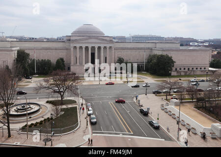 Smithsonian National Gallery of Art building north facade - Washington, DC USA Stock Photo