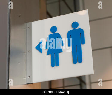 Public restroom sign - USA Stock Photo