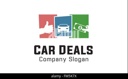 Car Deal Logo Vector Symbol Design Illustration Stock Vector