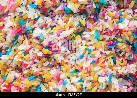 Colored Rice Of Buyi Minority in Luoping, Yunnan - China Stock Photo