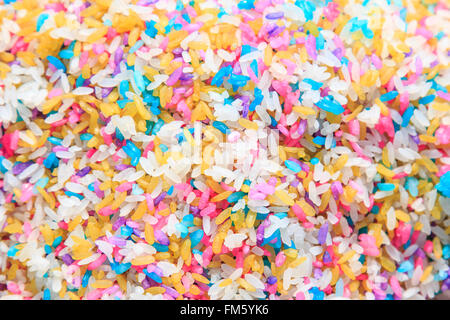 Colored Rice Of Buyi Minority in Luoping, Yunnan - China Stock Photo