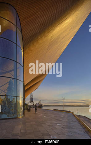 Kilden Theatre and Concert hall in Kristiansand, designed by ALA Architects and SMS arkitekter. Stock Photo