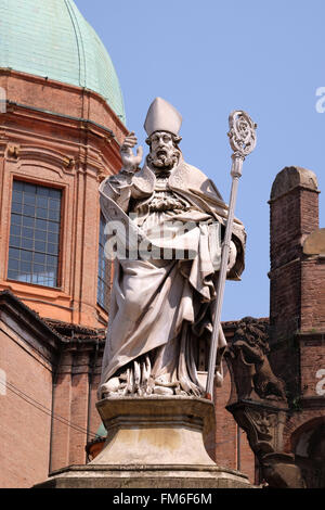 Saint Petronius, Saint Bartholomew church in Bologna, Italy, on June 04 ...