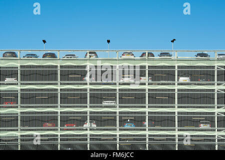 Multi Story car park in Milton Keynes, Buckinghamshire, England Stock Photo