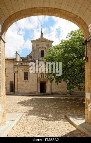 France, Gard, Saint Paulet de Caisson, Chartreuse de Valbonne (13th century) Historical Monument Stock Photo