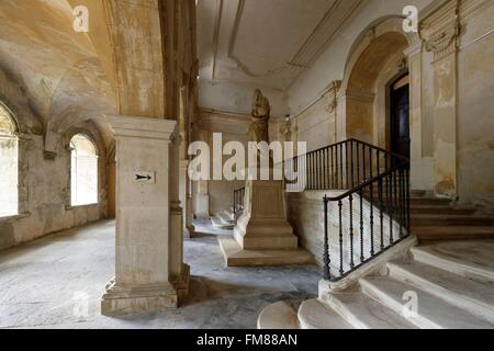 France, Gard, Saint Paulet de Caisson, Chartreuse de Valbonne (13th century) Historical Monument Stock Photo