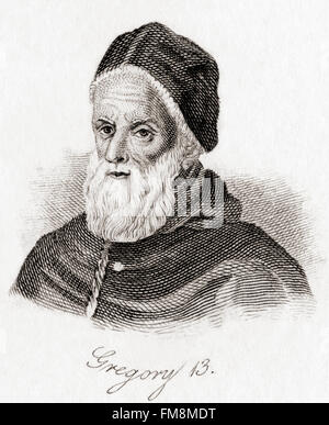 Pope Gregory XIII (1502-1585). Born Ugo Boncompagni. Pope from 1572 ...