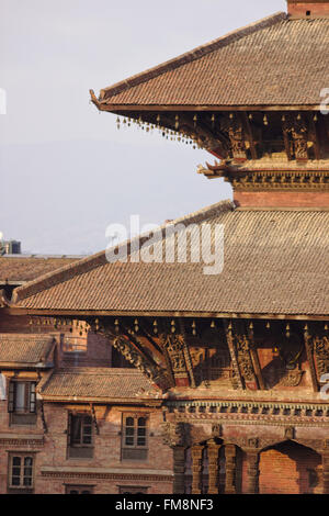 Nyatapola Temple on Taumadhi Tole, Bhaktapur, Nepal Stock Photo