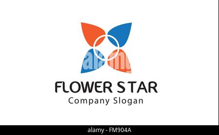 Flower Star Design Illustration Stock Vector