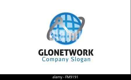 Global Network Design Illustration Stock Vector