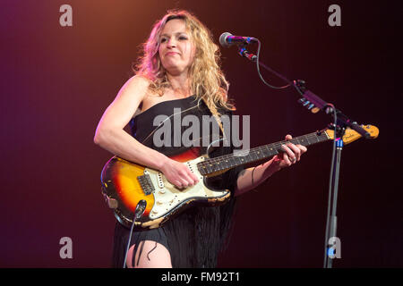 Milwaukee, Wisconsin, USA. 9th Mar, 2016. Guitarist ANA POPOVIC performs live during the Experience Hendrix tour at the Riverside Theater in Milwaukee, Wisconsin Credit:  Daniel DeSlover/ZUMA Wire/Alamy Live News Stock Photo