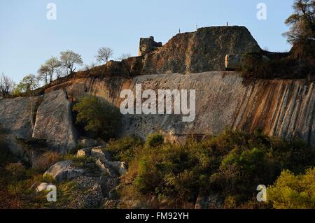 Zimbabwe, Masvingo province, the ruins of the archaeological site of Great Zimbabwe, UNESCO World Heritage List, 10th-15th century, the Hill Complex Stock Photo