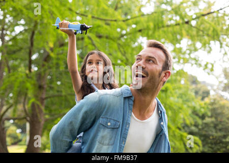 Father and daughter having fun Stock Photo