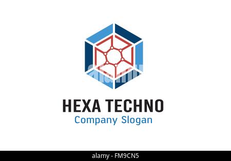 Hexagon Technology Design Illustration Stock Vector