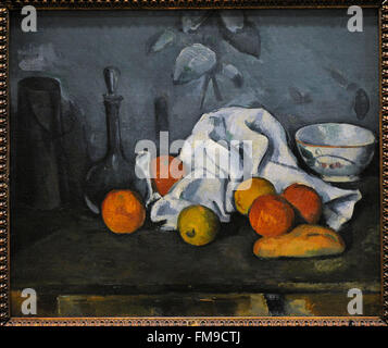 Paul Cézanne (1839-1906). French painter. Fruit, ca. 1879. Oil on canvas. The State Hermitage Museum. Saint Petersburg. Russia. Stock Photo