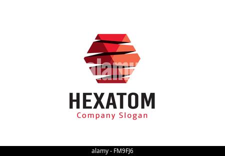 Swirl hexagon Design Illustration Stock Vector