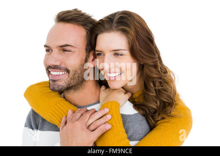 Happy young couple embracing Stock Photo