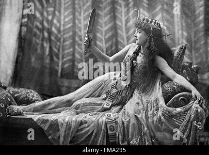 Lillie Langtry as Cleopatra, 1891. Stock Photo