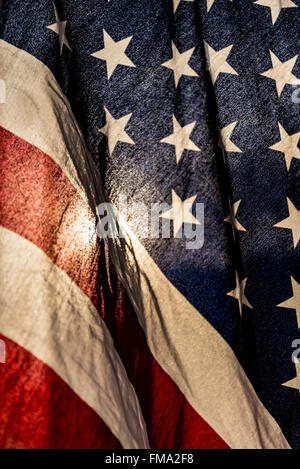 grunge American flag Stock Photo