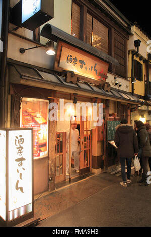 Japan; Kyoto, Pontocho, restaurant, street scene, people, nightlife, Stock Photo