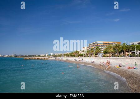 France, Alpes Maritimes, Cagnes sur Mer, the beach Stock Photo