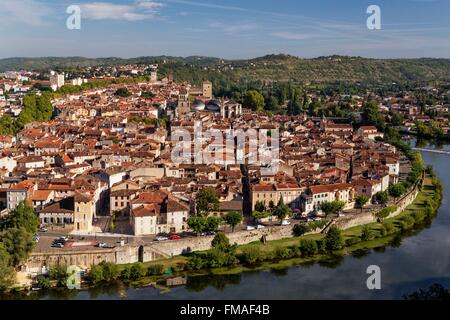 France, Lot, Bas-Quercy, Cahors, general view of the city Stock Photo